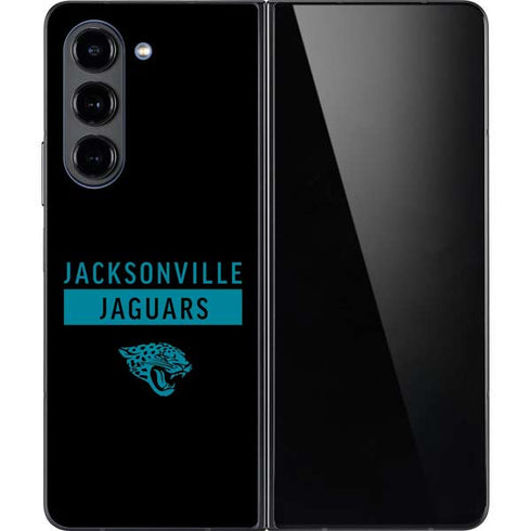 NFL Jacksonville Jaguars Black Performance Series Galaxy Z Fold5 5G Skin
